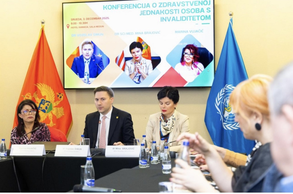 Ministarstvo zdravlja će pristupiti usvajanju Akcionog plana za jednakost u zdravstvu poručeno je na konferenciji Udruženja mladih sa hendikepom Crne Gore