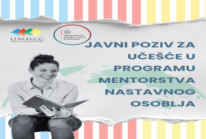 Javni poziv za nastavno osoblje i stručne saradnike/ce za uče&scaron;će u Programu mentorstva