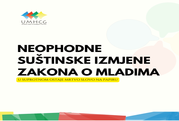 Potrebne su suštinske izmjene Zakona o mladima jer u suprotnom ostaje deklarativan